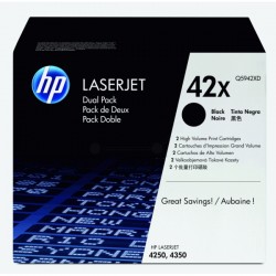 HP  (42XD) Original Toner cartridge black twin pack (Q5942XD)