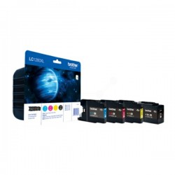 Brother Original Ink cartridge multi pack Bk,C,M,Y high-capacity (LC-1280XLVALBPDR)