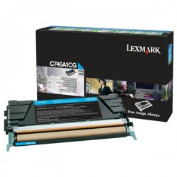Lexmark Original Toner cartridge cyan return program (C746A1CG)
