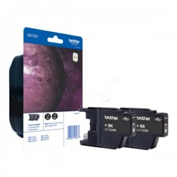Brother Original Ink cartridge black twin pack (LC-1220BKBP2DR)
