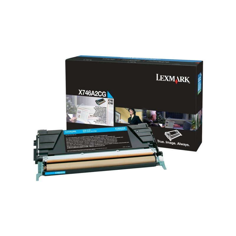Lexmark Original Toner cartridge cyan (X746A2CG)