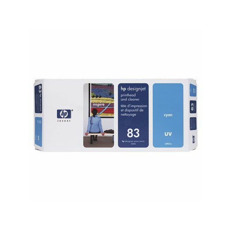 HP  (83) Original Printhead cyan UV+ Cleaning-kit (C4961A)