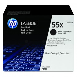 HP  (55X) Original Toner cartridge black twin pack (CE255XD)