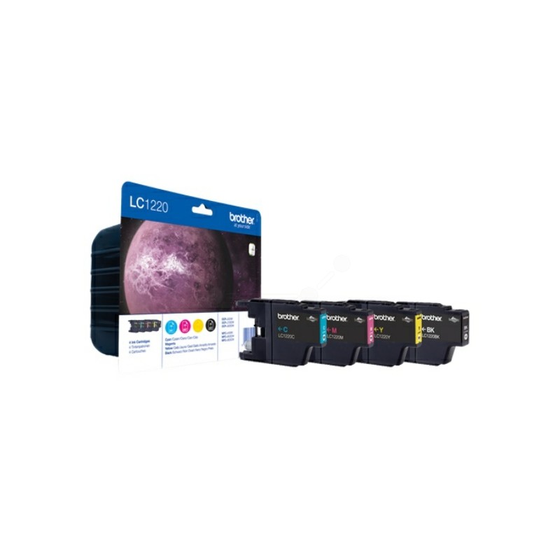Brother Original Ink cartridge multi pack Bk,C,M,Y (LC-1220VALBP)