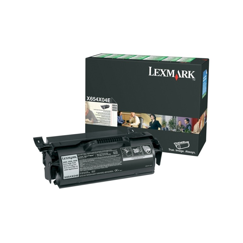 Lexmark Original Toner cartridge black for Etikettes (X654X04E)