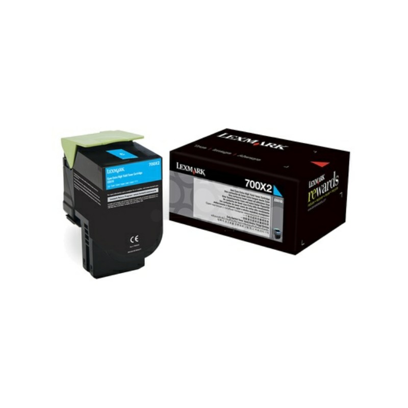 Lexmark  (700X2) Original Toner-kit cyan (70C0X20)