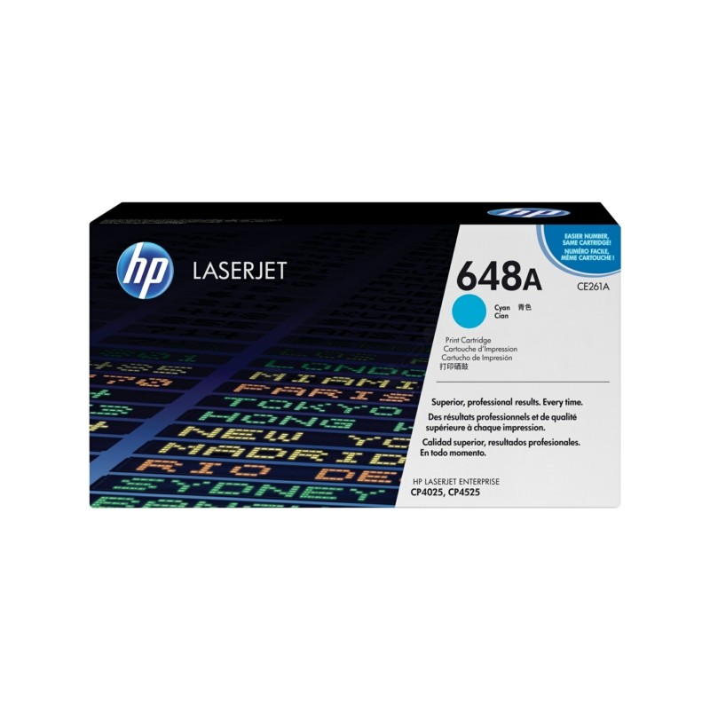 HP  (648A) Original Toner cartridge cyan (CE261A)