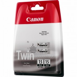 Canon  (BCI-15 BK) Original Ink cartridge black twin pack (8190A002)