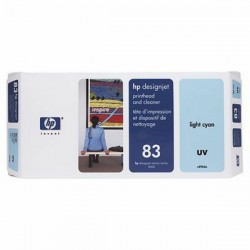 HP  (83) Original Printhead light cyan UV+ Cleaning-kit (C4964A)