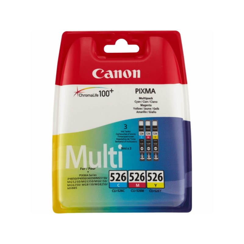Canon  (CLI-526) Original Ink cartridge multi pack C,M,Y (4541B009)