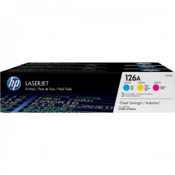HP  (126A) Original Toner Rainbow-Kit (C, M + Y) (CF341A)