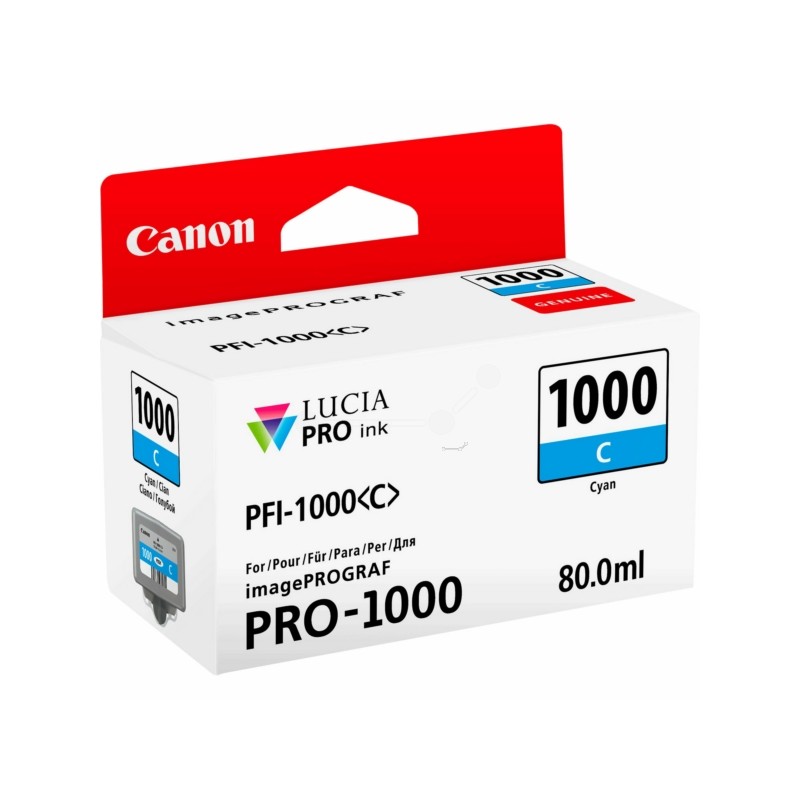 Canon  (PFI-1000 C) Original Ink cartridge cyan (0547C001)