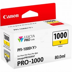 Canon  (PFI-1000 Y) Original Ink cartridge yellow (0549C001)