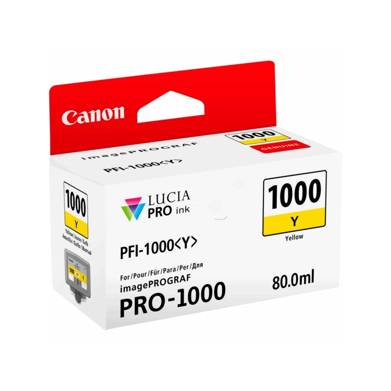 Canon  (PFI-1000 Y) Original Ink cartridge yellow (0549C001)