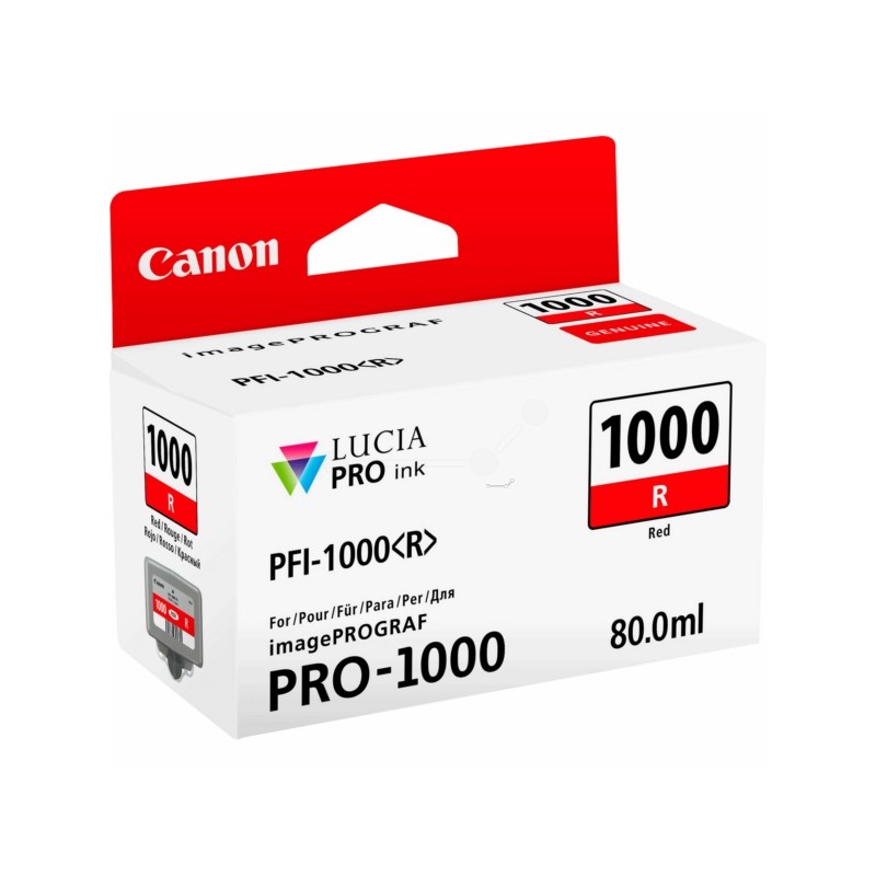 Canon  (PFI-1000 R) Original Ink cartridge red (0554C001)