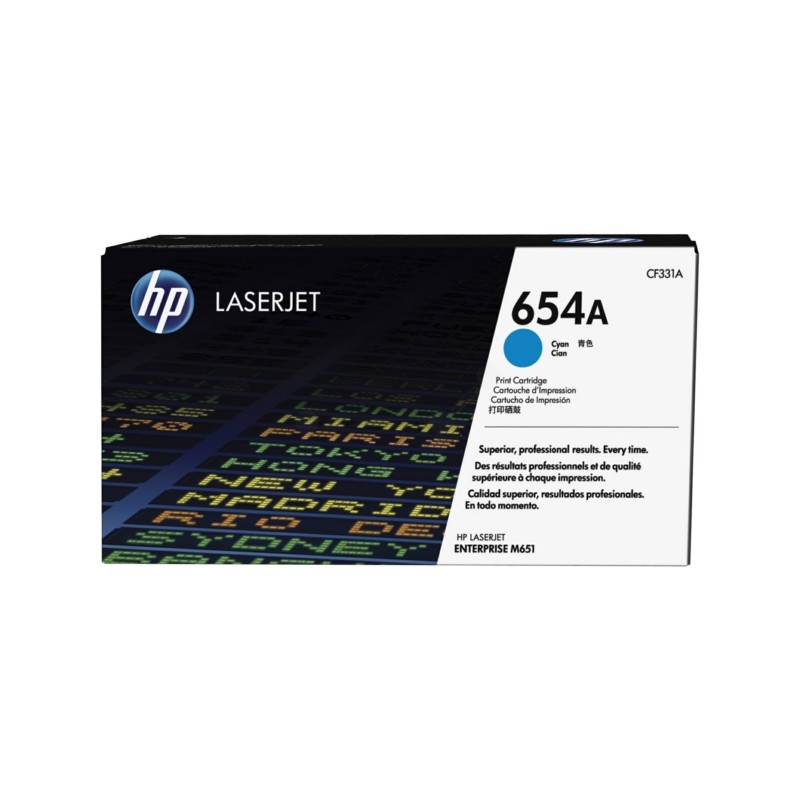 HP  (654A) Original Toner cartridge cyan (CF331A)