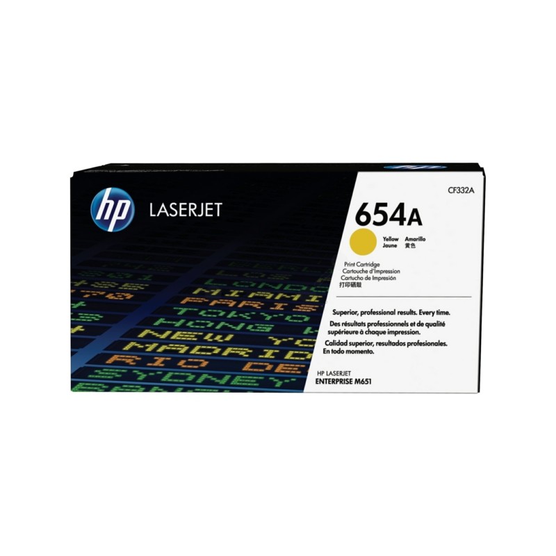 HP  (654A) Original Toner cartridge yellow (CF332A)