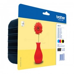 Brother Original Ink cartridge multi pack Bk,C,M,Y (LC-121VALBP)