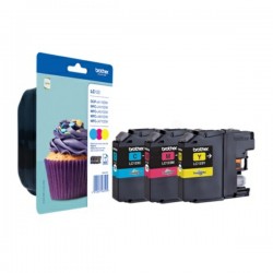 Brother Original Ink cartridge multi pack C,M,Y (LC-123RBWBP)