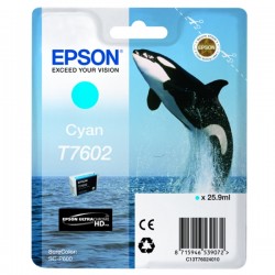 Epson  (T7602) Original Ink cartridge cyan (C13T76024010)