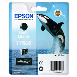 Epson  (T7608) Original Ink cartridge black matt (C13T76084010)