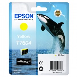 Epson  (T7604) Original Ink cartridge yellow (C13T76044010)