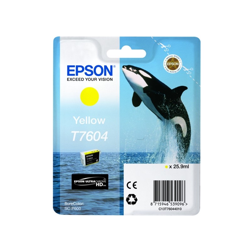 Epson  (T7604) Original Ink cartridge yellow (C13T76044010)