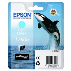 Epson  (T7605) Original Ink cartridge bright cyan (C13T76054010)