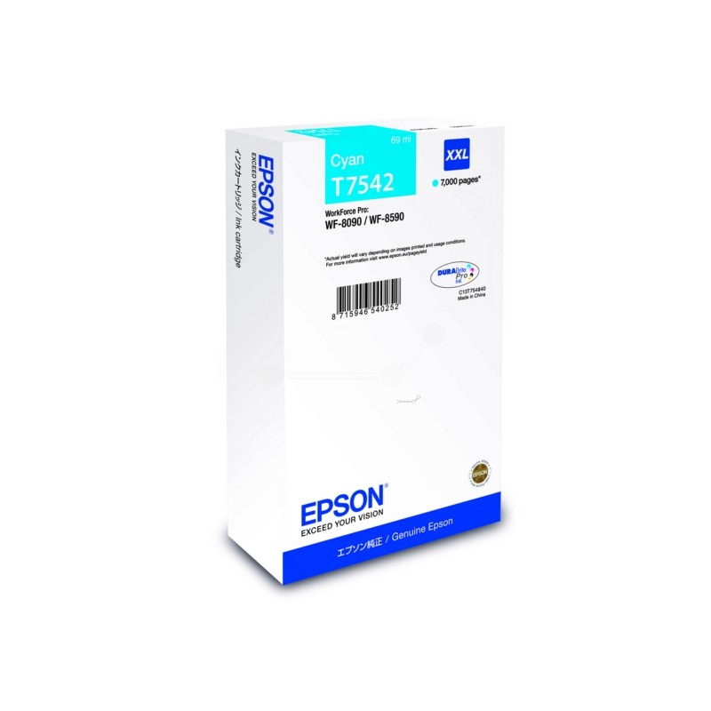 Epson  (T7542) Original Ink cartridge cyan (C13T754240)