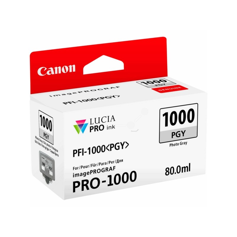 Canon  (PFI-1000 PGY) Original Ink cartridge gray bright (0553C001)