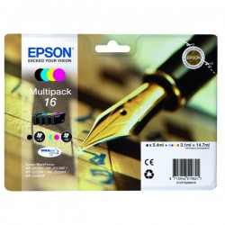 Epson  (16) Original Ink cartridge multi pack Bk,C,M,Y (C13T16264012)