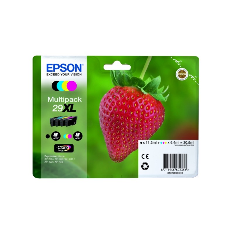 Epson  (29XL) Original Ink cartridge multi pack Bk,C,M,Y (C13T29964012)