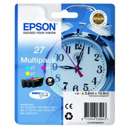 Epson  (27) Original Ink cartridge multi pack C,M,Y (C13T27054012)