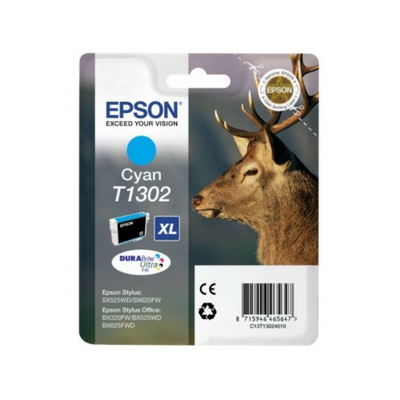Epson  (T1302) Original Ink cartridge cyan XL (C13T13024012)