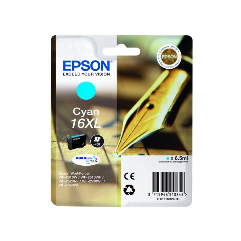Epson  (16XL) Original Ink cartridge cyan XL (C13T16324012)