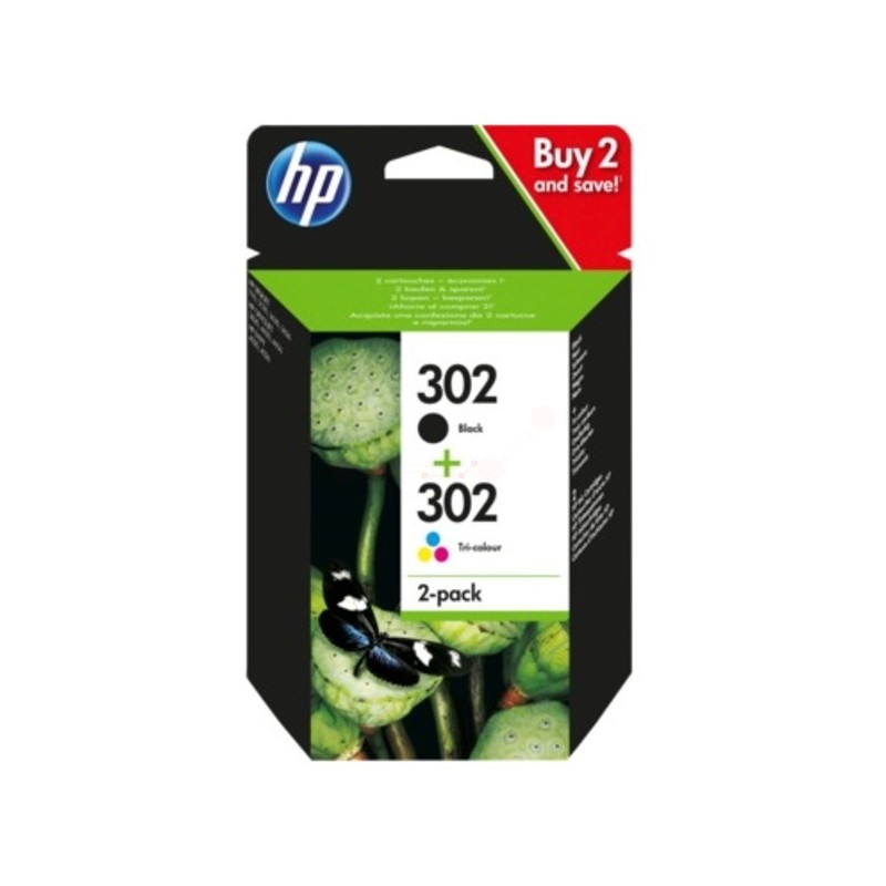 HP  (302) Original Ink Cartridge Multi pack Black + Color