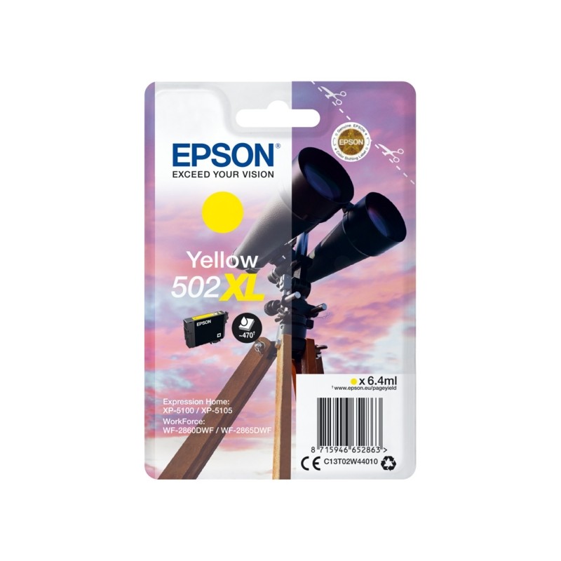 Epson  (502XL) Original Ink cartridge yellow (C13T02W44010)