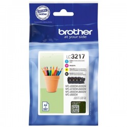 Brother Original Ink cartridge multi pack Bk,C,M,Y (LC-3217VALDR)