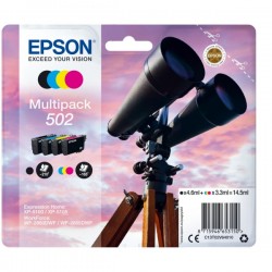 Epson  (502) Original Ink cartridge multi pack Bk,C,M,Y (C13T02V64010)