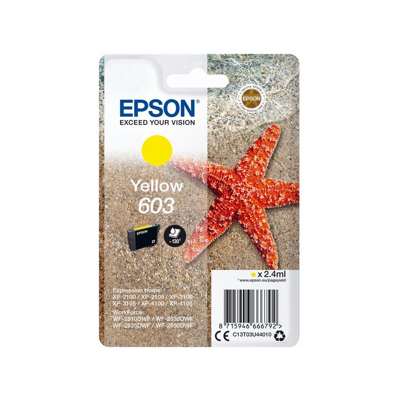 Epson  (603) Original Ink cartridge yellow (C13T03U44010)