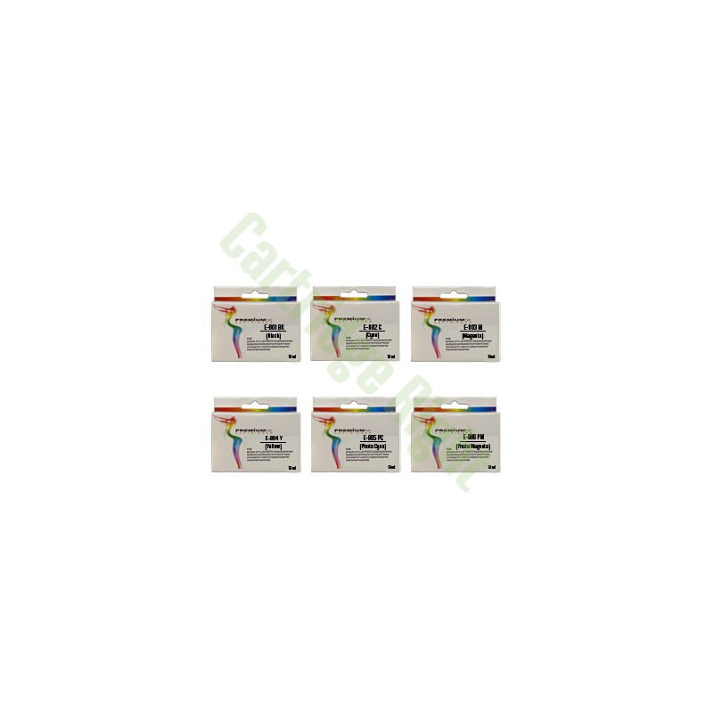 Epson  (T0807) Compatible Ink cartridge multi pack Bk,C,M,Y,LC,LM(T0807)
