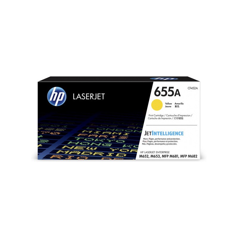 HP  (655A) Original Toner cartridge yellow (CF452A)