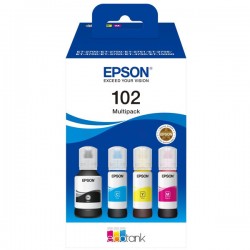 Epson  (102) Original Ink bottle multi pack Bk,C,M,Y (C13T03R640)