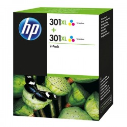 HP (301XL) Original Printhead Cartridge Color High-Capacity Twin Pack HP (301XL) Original Printhead Cartridge Color High-Capacity Twin Pack