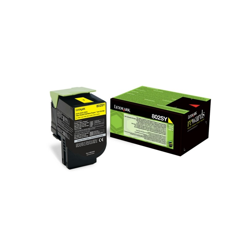 Lexmark  (802SY) Original Toner-kit yellow return program (80C2SY0)