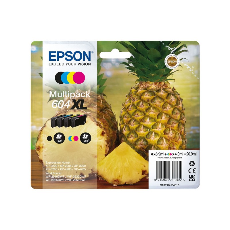 Epson  (604XL) Original Ink cartridge multi pack Bk,C,M,Y high-capacity (C13T10H64010)