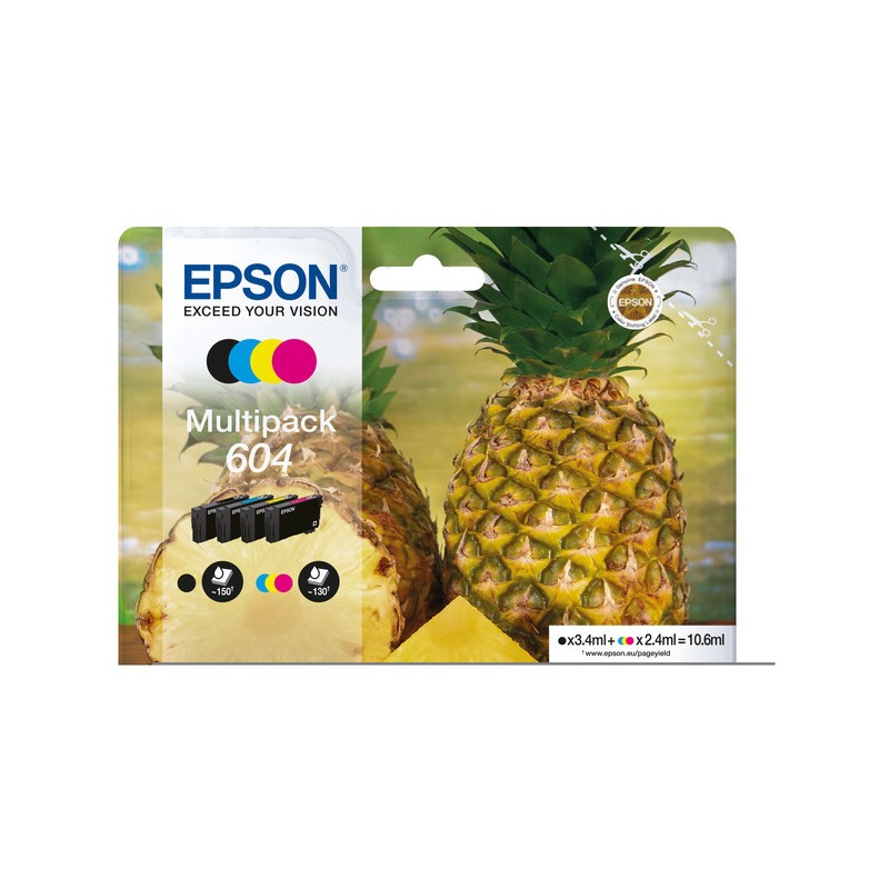Epson  (604) Original Ink cartridge multi pack Bk,C,M,Y (C13T10G64010)