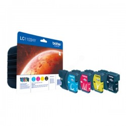 Brother Original Ink cartridge multi pack Bk,C,M,Y (LC-1100HYVALBP)