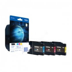 Brother Original Ink cartridge multi pack C,M,Y (LC-1280XLRBWBP)