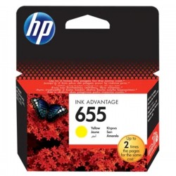 HP  (655) Original Printhead cartridge yellow (CZ112AE)